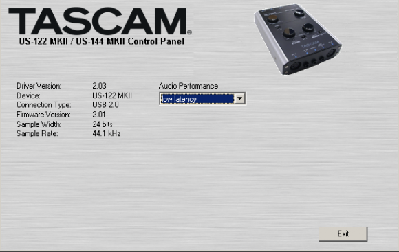 Tascam US-122 mkII